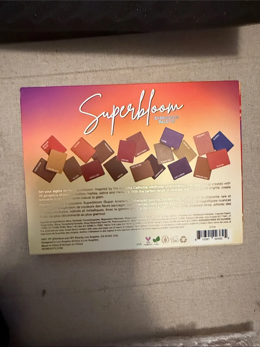 IBY Beauty Superbloom Eyeshadow Palette - NEW